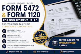 file form 5472 and form 1120 for non resident US llc