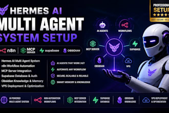 setup fix hermes ai multi agent n8n mcp composio supabase obsidian plur vps mem0