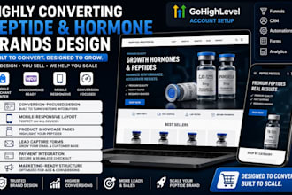 design highly converting growth hormones and performance peptides brands