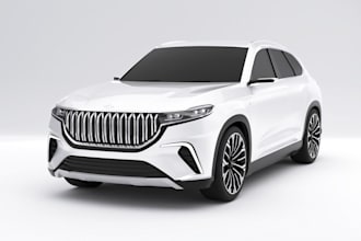 3d car model widebody kit, custome car part, automotive cad 3d print, 3d cad