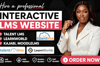 setup elearning course content talentlms, h5p learnworlds, kajabi, moodle lms