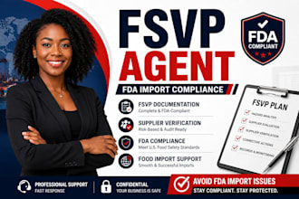 provide fsvp agent service and fda importer compliance