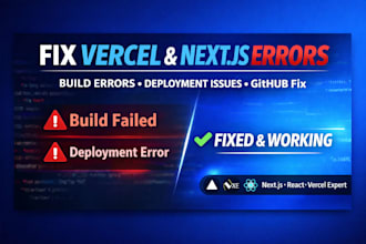 fix vercel nextjs react deployment errors build issues github integration errors