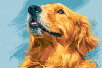 draw an awesome pet cartoon portrait