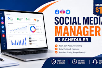 be your professional social media manager and content scheduler