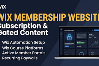 build an automated wix membership and subscription website