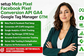 setup meta pixel facebook pixel conversion api ga4 google tag manager gtm