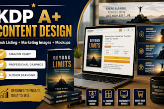 create amazon KDP a plus content and book listing images