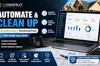 automate and clean up coconstruct bookkeeping for home builders