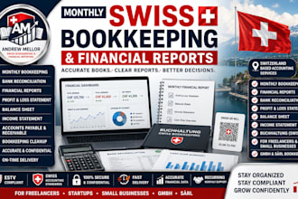 do monthly swiss bookkeeping financial reports bank reconcile small businesses