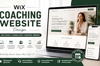 design wix coaching website wix life coach speaker  trainer consultant website