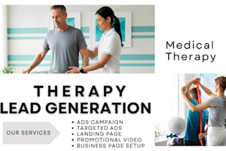 generate targeted therapy lead medical therapy lead generation facebook ads