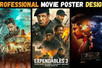 design movie poster film poster and flyer for your brand