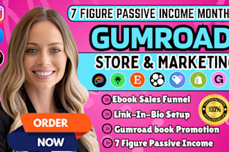 do gumroad store, ebook marketing, gumroad ebook promotion, ebook sales funnel