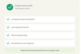 set up and optimize your google business profile