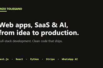build a highend fullstack application for you