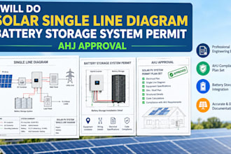 do solar single line diagram battery storage system permit ahj approval