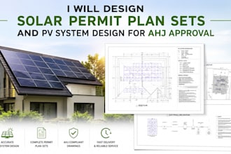 design solar permit plan sets and pv system design for ahj approval