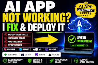 deploy replit app fix lovable ai app base44 claude code v0 mvp supabase backend