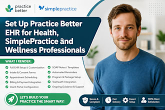 set up practice better ehr for health, simplepractice and wellness professionals