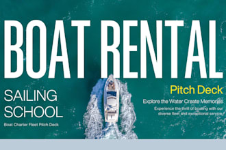 design sailing school pitch deck watercraft rental boat charter fleet pitch deck