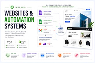 build wordpress wix or shopify website email automation airtable zapier workflow