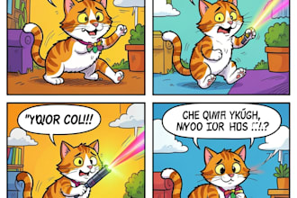 draw any humorous comic strip or cartoon