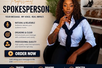 create a female spokeperson video ugc testimony video product review actor