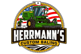 work on adobe illustrator photoshop deere tractors logo
