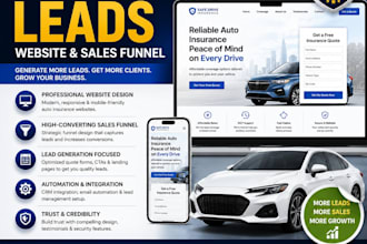 generate auto insurance leads sales funnel