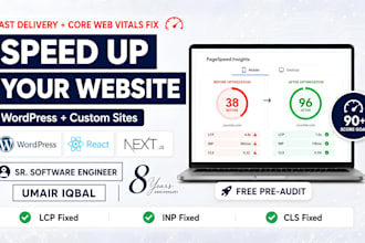 do website speed optimization for wordpress and custom sites