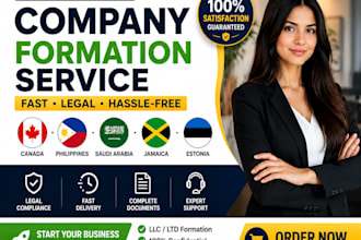 company registration and formation in canada, philippines, saudi arabia, jamaica