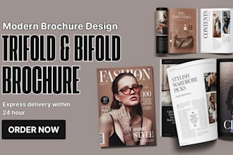 trifold brochure bifold brochure design postcard digital business brochure