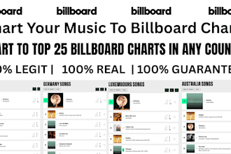 chart your music to top 25 billboard chart instantly