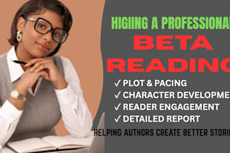 beta read your romance book horror thriller or mystery work beta reader fantasy