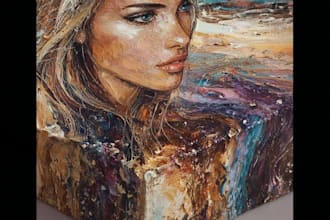 paint hand painted oil and acrylic painting with worldwide