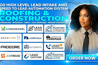 create gohighlevel lead intake and speed to lead automation system roofing