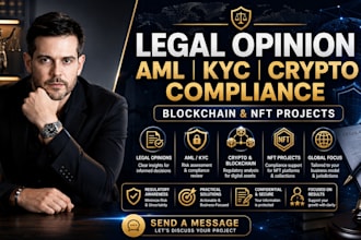 provide UK legal opinion, aml kyc and crypto compliance support
