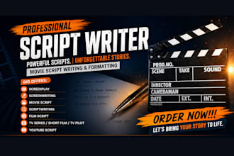 do movie script writing, screenwriting, screenplay, script editing, short film