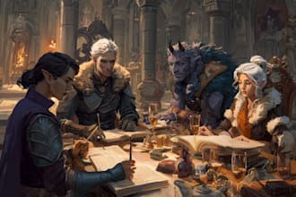 create high detail fantasy dnd character art and rpg portrait