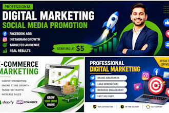 ecommerce digital marketing and social media promotion