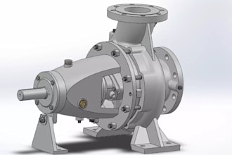 deliver any 3d industrial machinery,water pump,engine water pump,motor,equipment