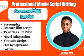 write movie script, theatre script, narrative script, scriptwriting, tv pilot