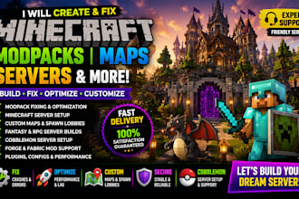 create fix minecraft modpack minecraft map spawn lobby fantasy cobblemon server