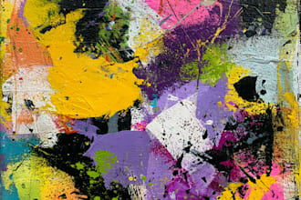 abstract painting art or color abstract art
