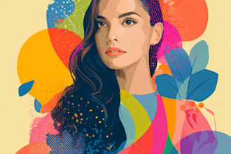 draw cubism, surrealism and abstract styles for album cover