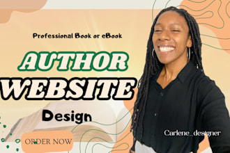 design author website, book author website, ebook website, author landing page