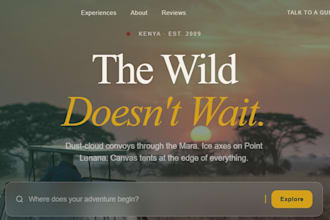 build travel agency website, tour booking website and tourism website