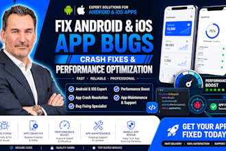 fix android ios app bugs, crashes and optimize performance