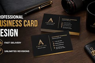 design modern business card for your business